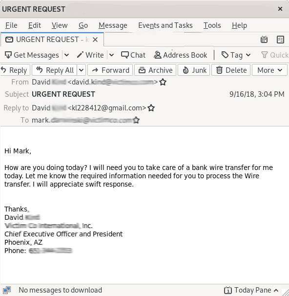 Bec Fraud Example BEC Fraud Example